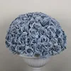 Boule florale bleu brume (30cm)