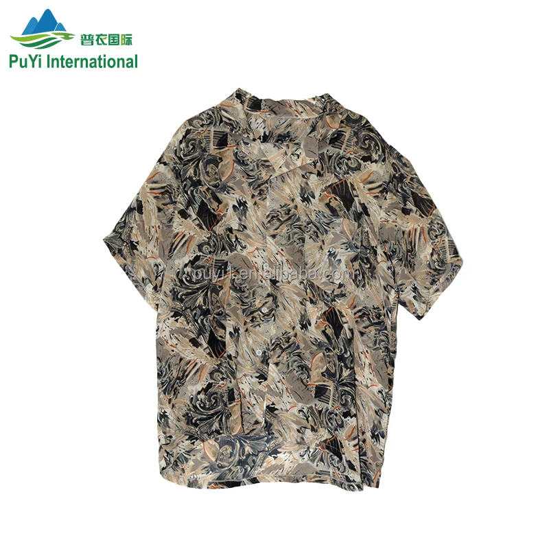 Source hawaii shirt branded used clothes bales men beach collection mens  printed beach shirt hawaiian shirt used men clothes on m.