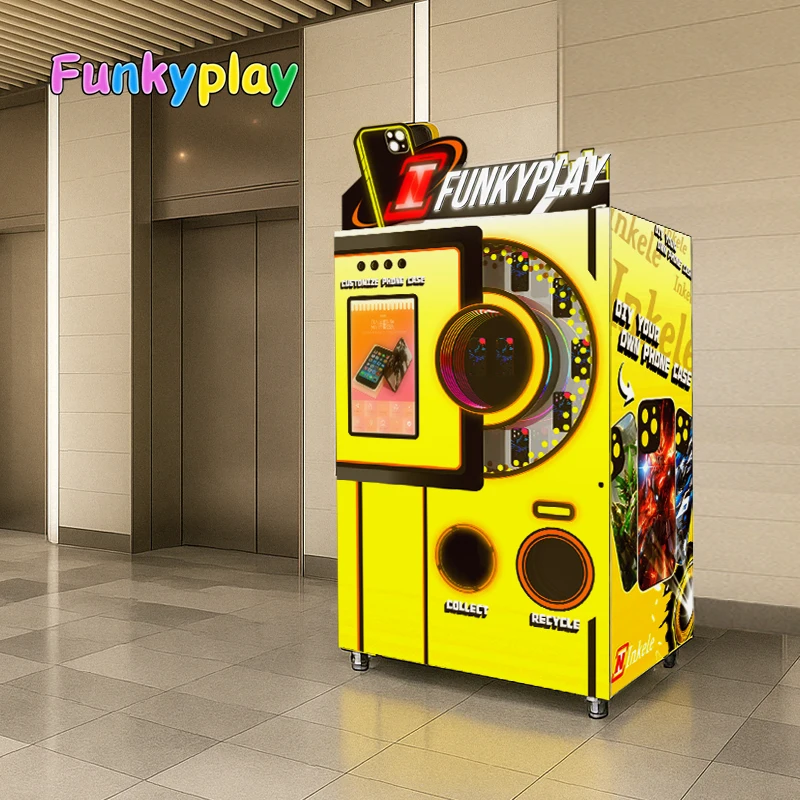 Funkyplay Compact Magnetic Phone Case Vending Machine Bus Terminal Automatic SDK Function with Rapid Dispensing System