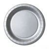Plato de papel de 7 pulgadas * 10 piezas * Plata
