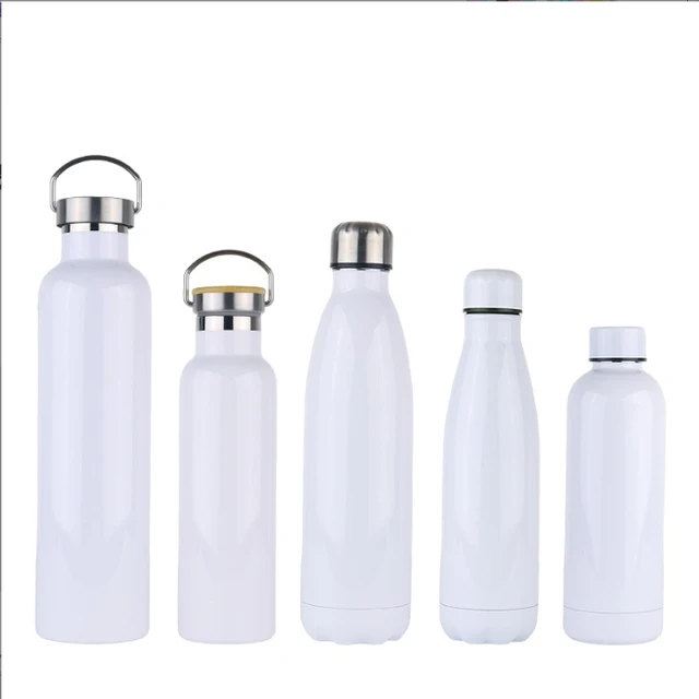 2024 new ready to ship sublimation blank sport tumbler 500ml vacuum flask sublimation heat transfer water bottle with screw lid