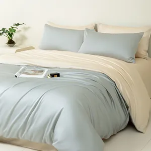 Luxury 100% Natural Bamboo Duvet Cover Organic Bamboo Bedding Anti-bacterial Breathable Bed Sheet Sets