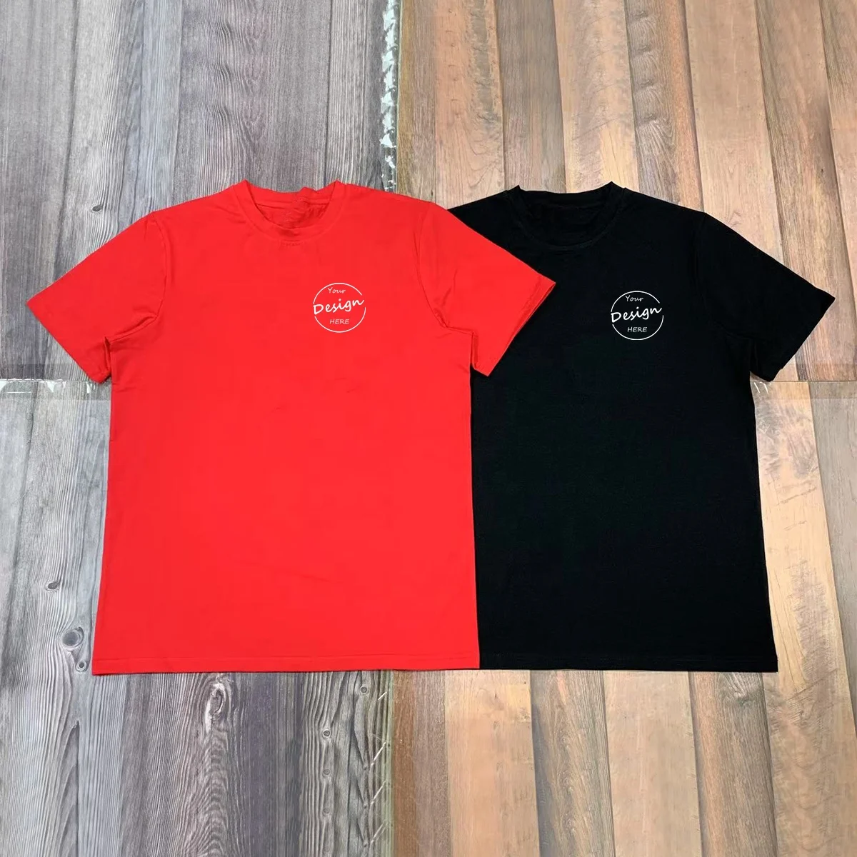 JL1112A Manufacturer Wholesale Men’s High Quality Box Cut Tee 100% Cotton TShirt Boxy Fit Crop T-shirt Men