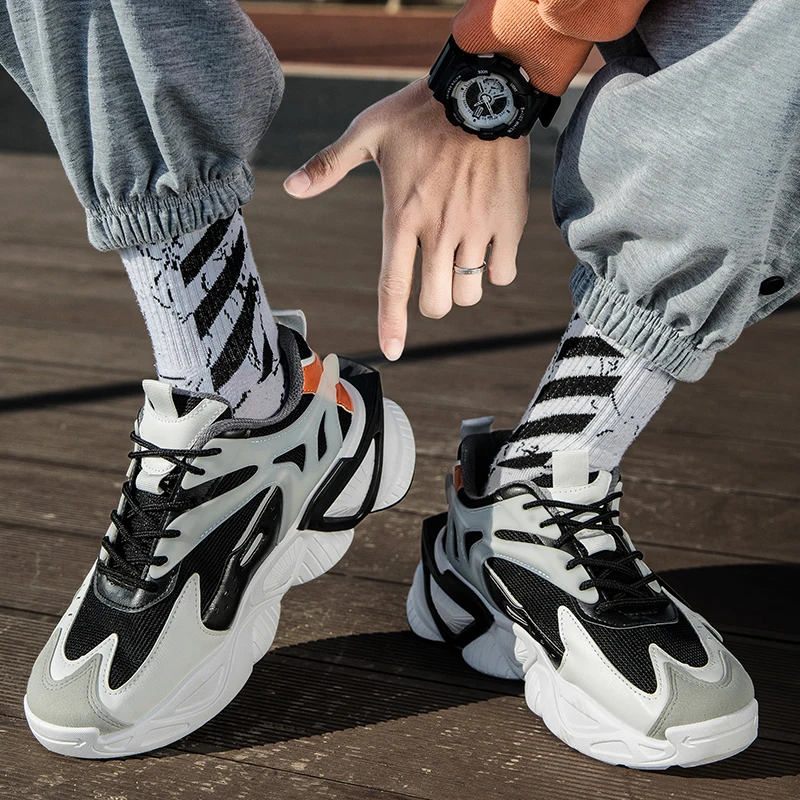 Big Fox Black Chunky Sneakers Womens New Running Shoes Sneakers