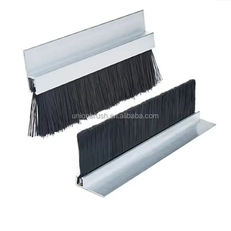 T F H Type Nylon Aluminum Under Door Sweep Weather Strip Seals Dock ...