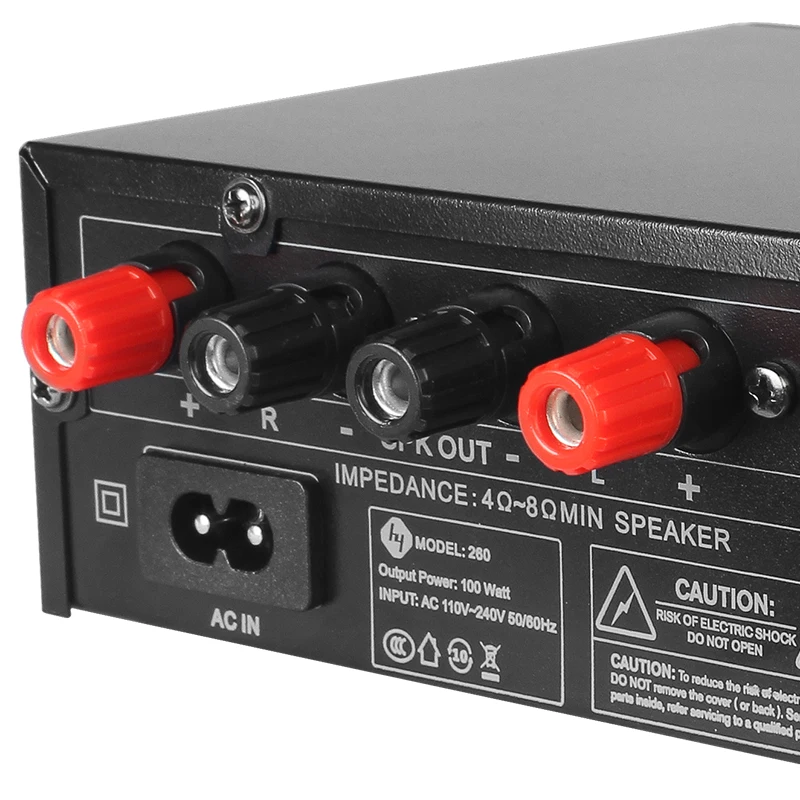 New Designed Mini Size D Class 100W Powerful Integrated Stereo Amplifier