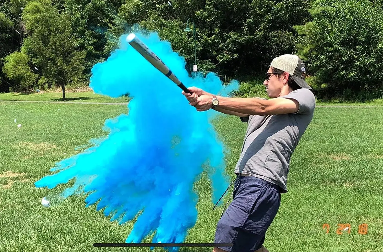 Allinthree Gender Reveal Exploding Golf Balls Pink And Blue Set For Boy