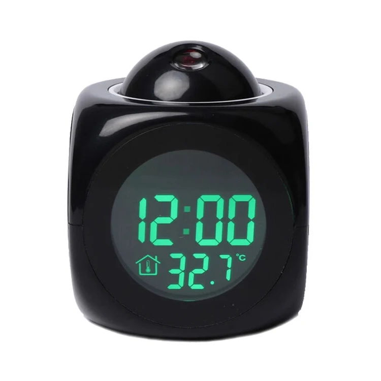 New Led Digital Alarm Clock Multifunction With Voice Talking Led Projection Temperature Baby Room Night Light Projector Clock