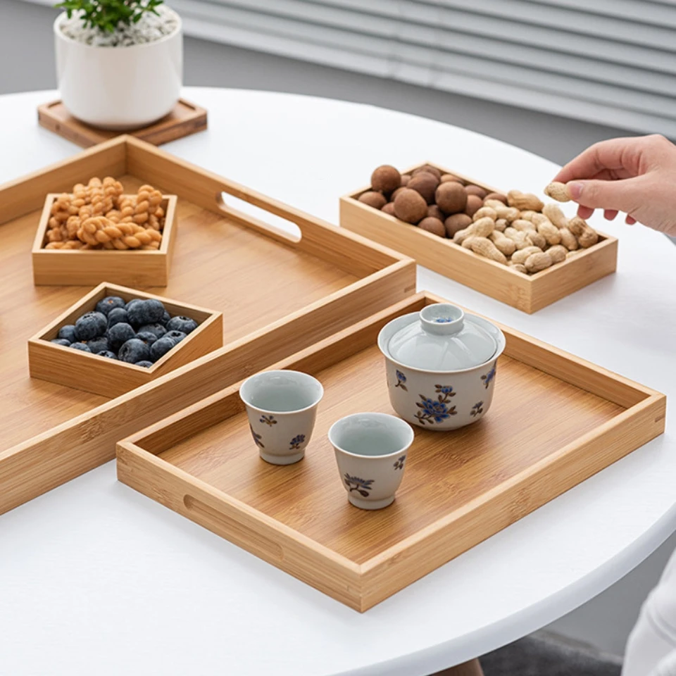 4572 Bamboo Cat Shape Food Plate For Snacks Appetizer Fruit Vegetable Food Platter Picnic Kitchen Party Plates 7 X6 5 Cat Face 1 Pack G 601101656006548