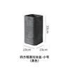 Lavabo pequeño cuadrado texturizado cepillado-negro