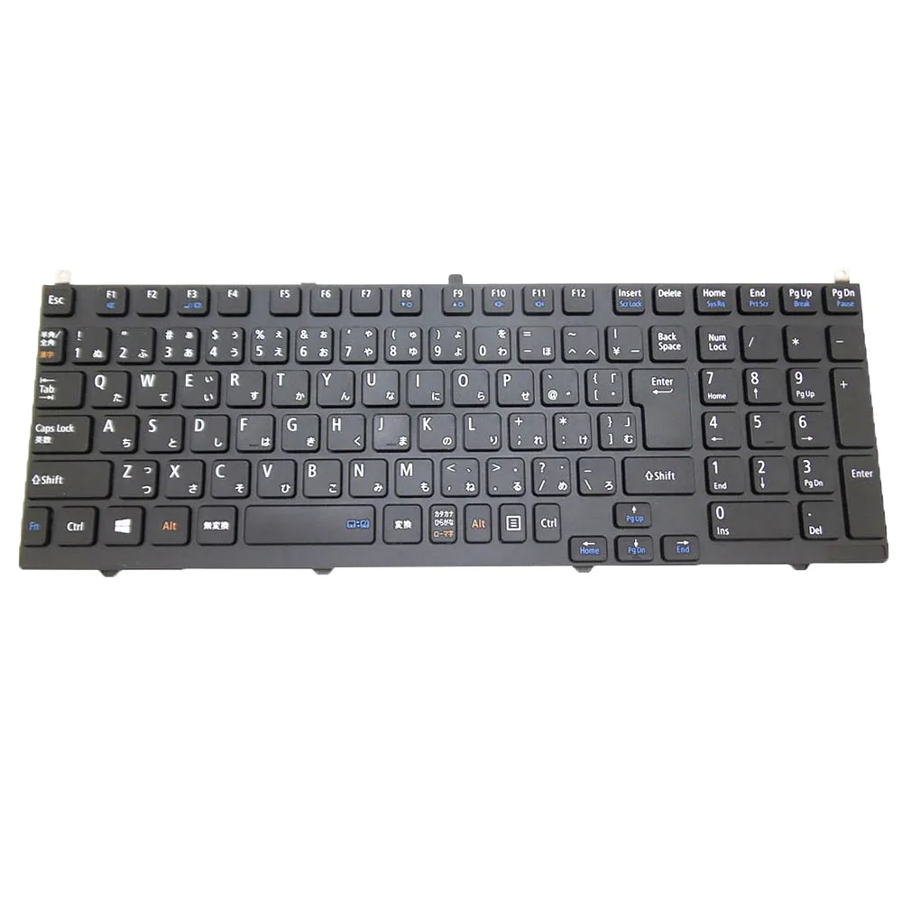 Laptop Keyboard For NEC VersaPro VK25L/X-M VK25LX-M Japanese JP JA Black  With Frame With Numeric Keyboard Used