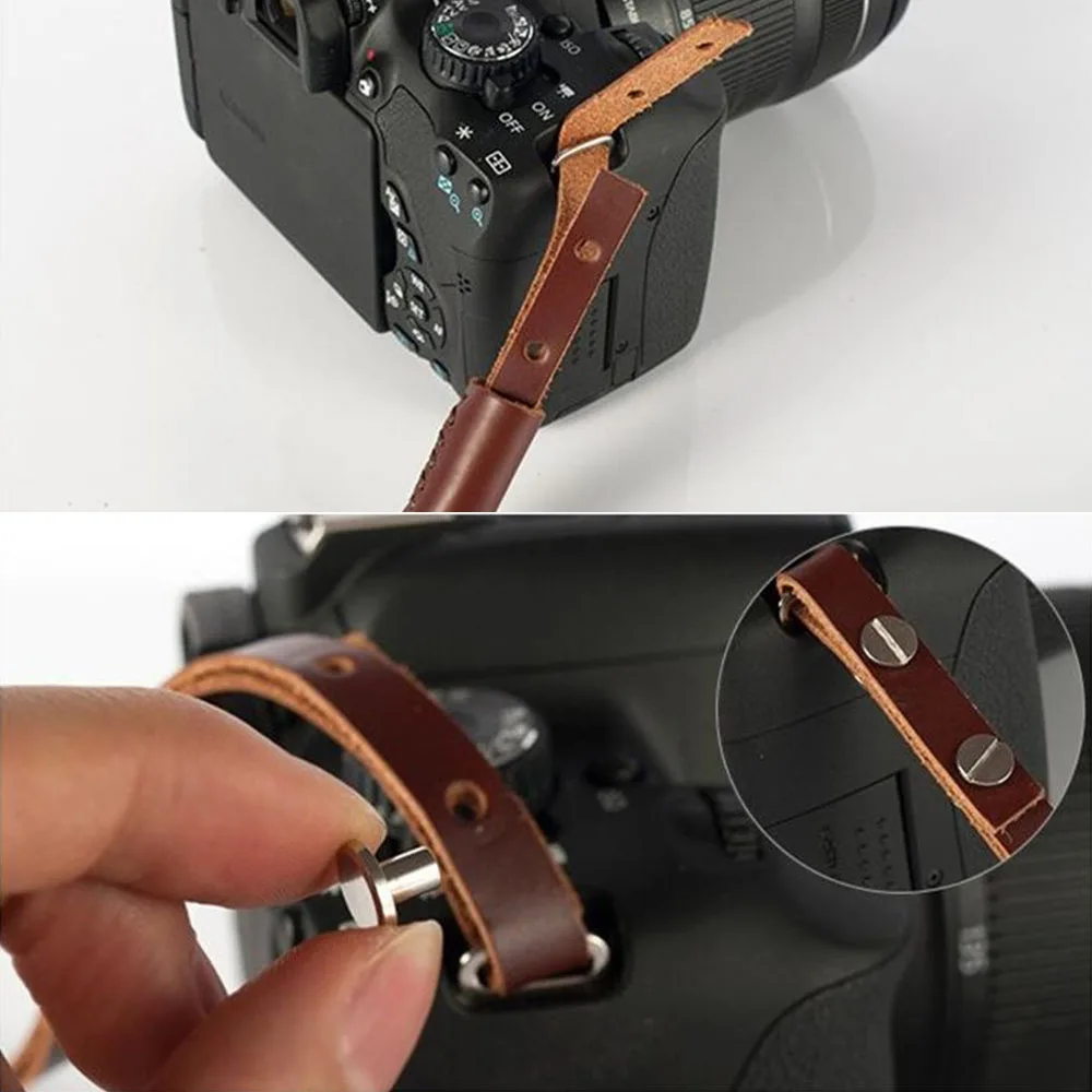 Accessori Fotocamera Sugelary Cinturino Da Polso Reflex, Reflex Per Canon Nikon Sony Fujifilm Olympus DSLR SLR Nero (Cinturino Da Polso Cinghia Fotocamera - Foto 5