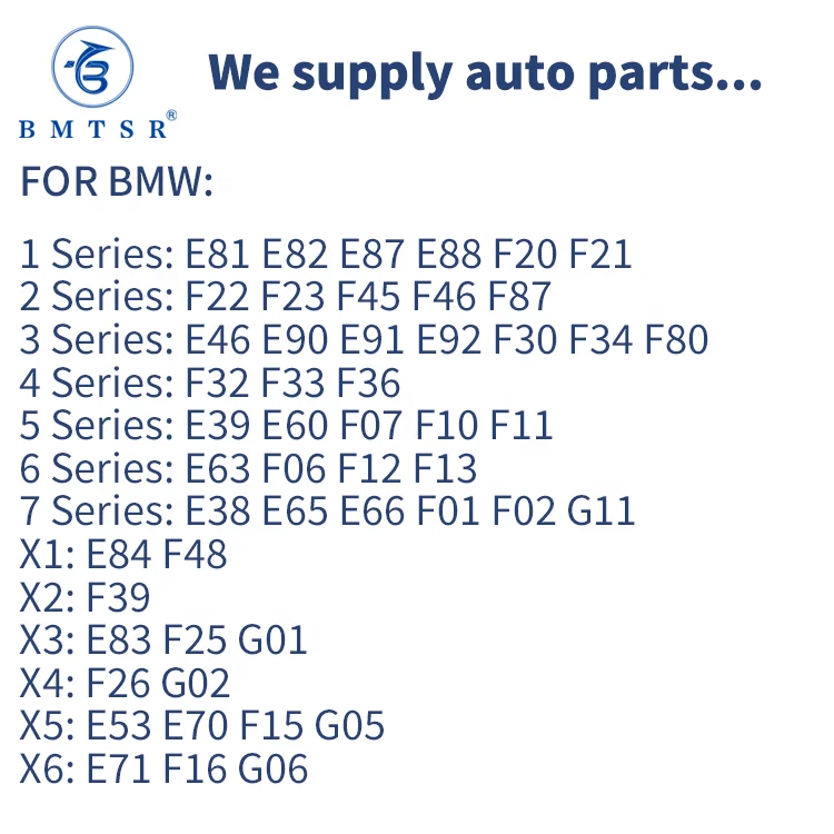 Accesorios de coche para BMW X1 X2 X3 X4 X5 X6 F20 F21 F25 F26 F30 F39 F48  F15 F16 E53 E70 E71 E81 E83 E84 E87 E90 E60 G01 G02 G05