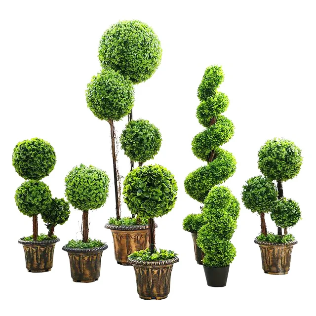 Sfera Artificiale Di Bosso Best Artificial 28 Cm: Perfetta Per Topiaria, Con Catena, UV Resistant - 2