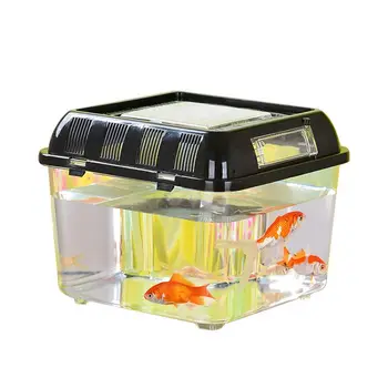 Black Plastic Terrarium Reptile fishbowl Pet Breeding Box Reptile Tank Plastic Container Closed Terrarium