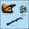 black samurai +seat cushion orange