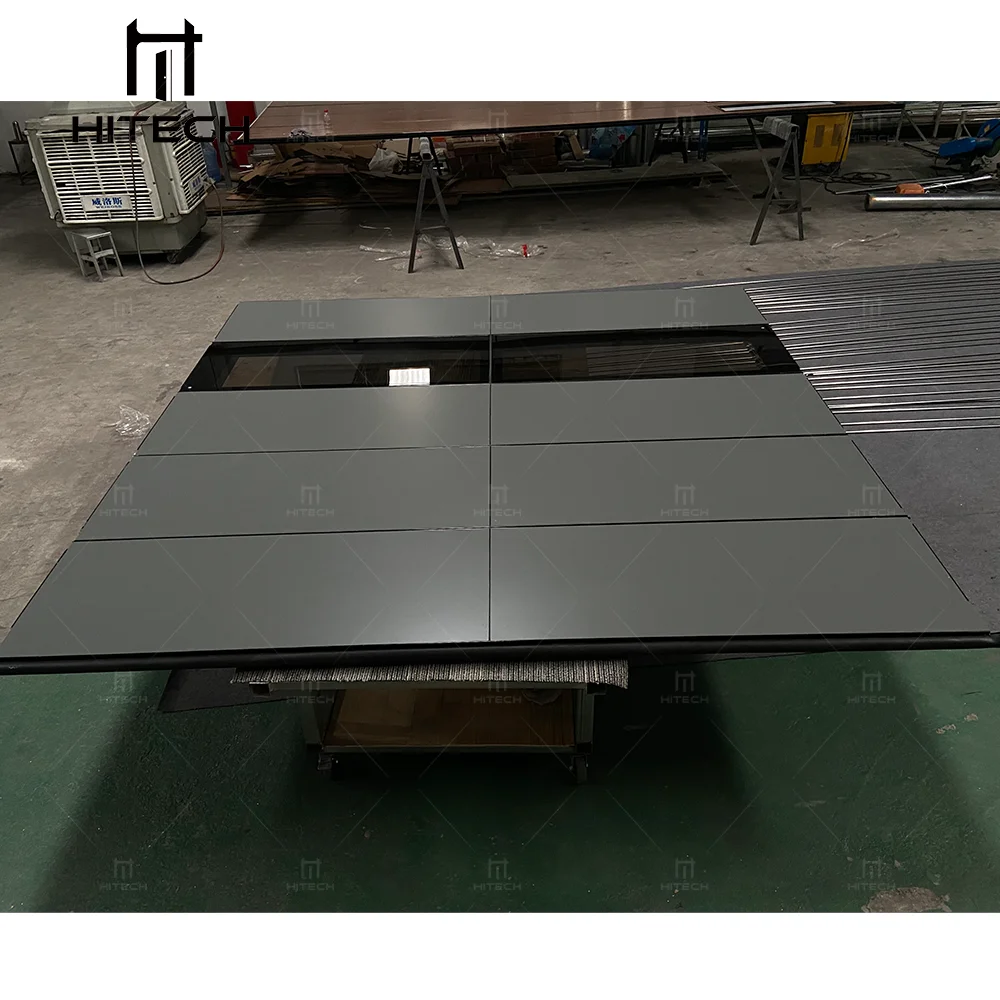 Hitech Automatic Sliding Frosted Clear Glass Garage Door Rolling Shutter Garage Doors  Garage Screen Door  with Glass