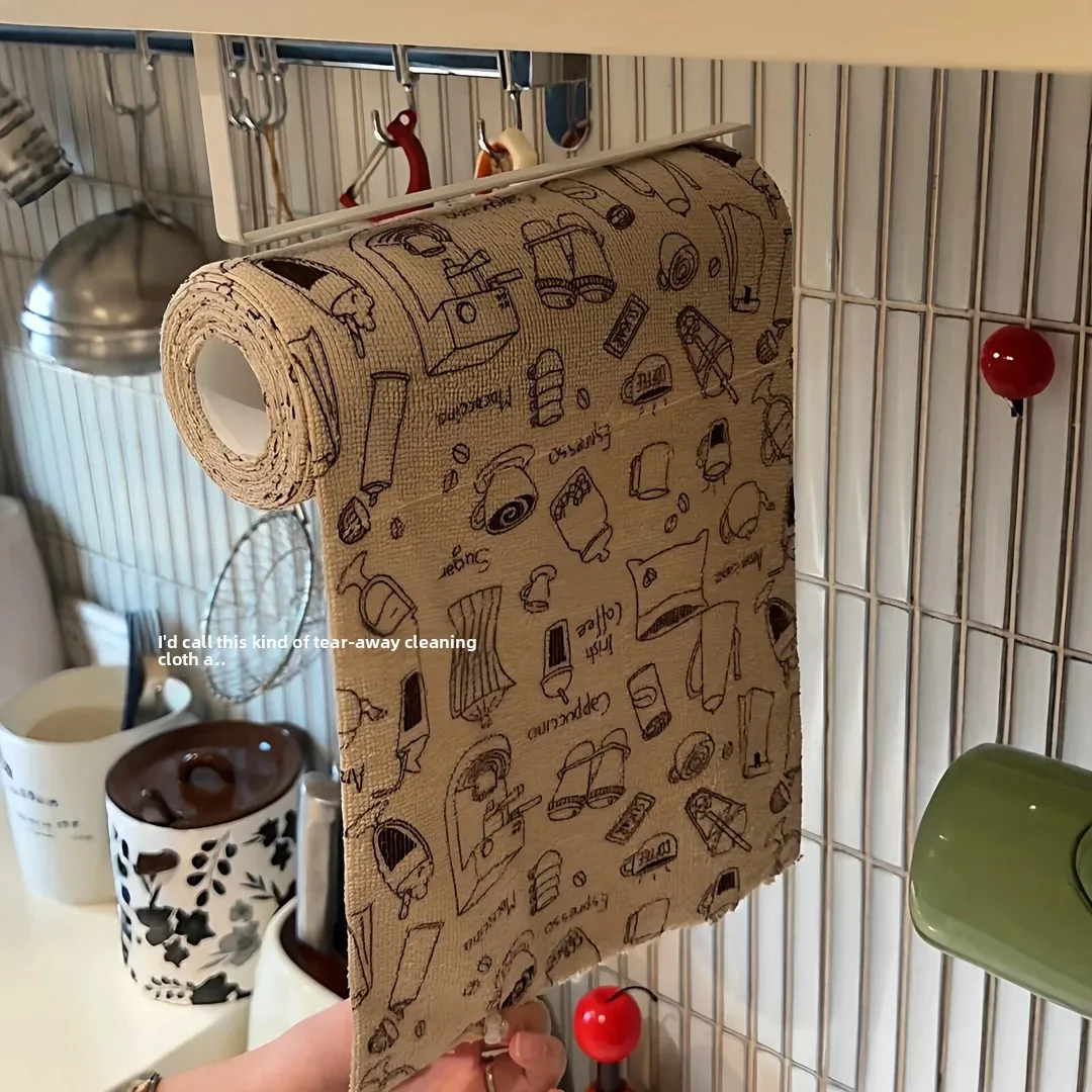 Antibacterial Microfiber Kitchen Dishcloth Hand-Tear Weekly Disposable Absorbent Non-Stick Grease Best-Selling