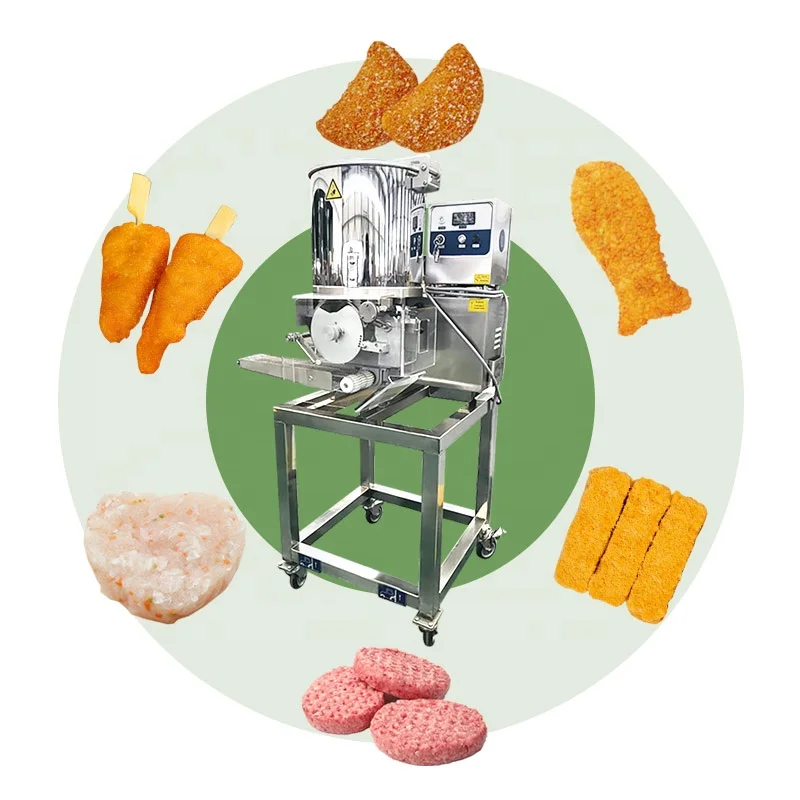 Automatically Meat Pie Form Shape Frozen Beef Bee Hamburg Patty Make Machine