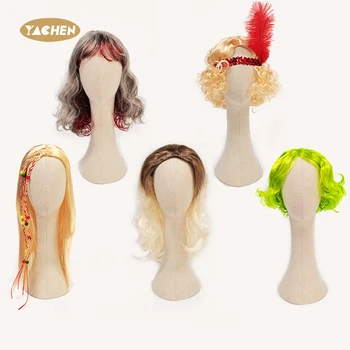 YACHEN Party Novelty Colorful Halloween Costumes Fancy Party Accessory Cosplay Halloween Wig for Women Girls
