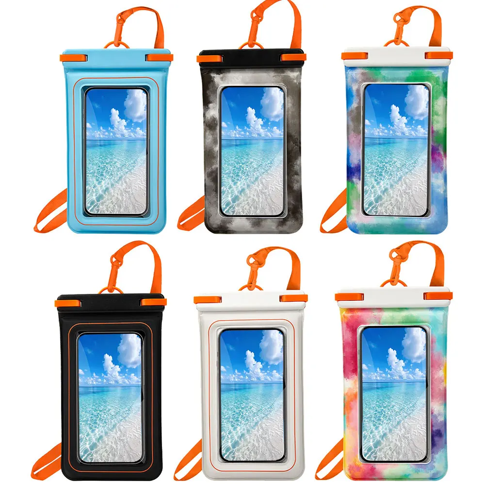 product laudtec waterproof phone pouch universal bag ipx8 floating case for swimming diving protective cover customized logo sjk1070-4