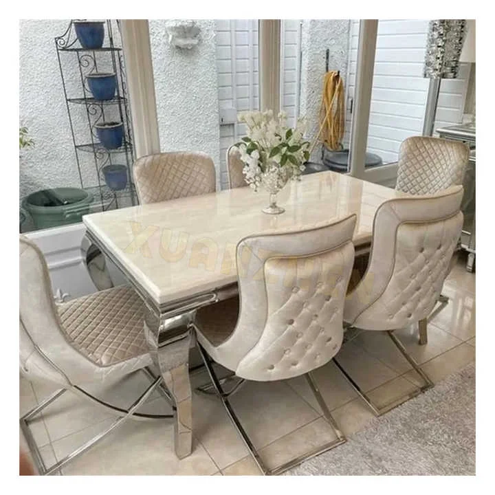 product factory outlet luxury dining set modern italian high quality for dining room763-5