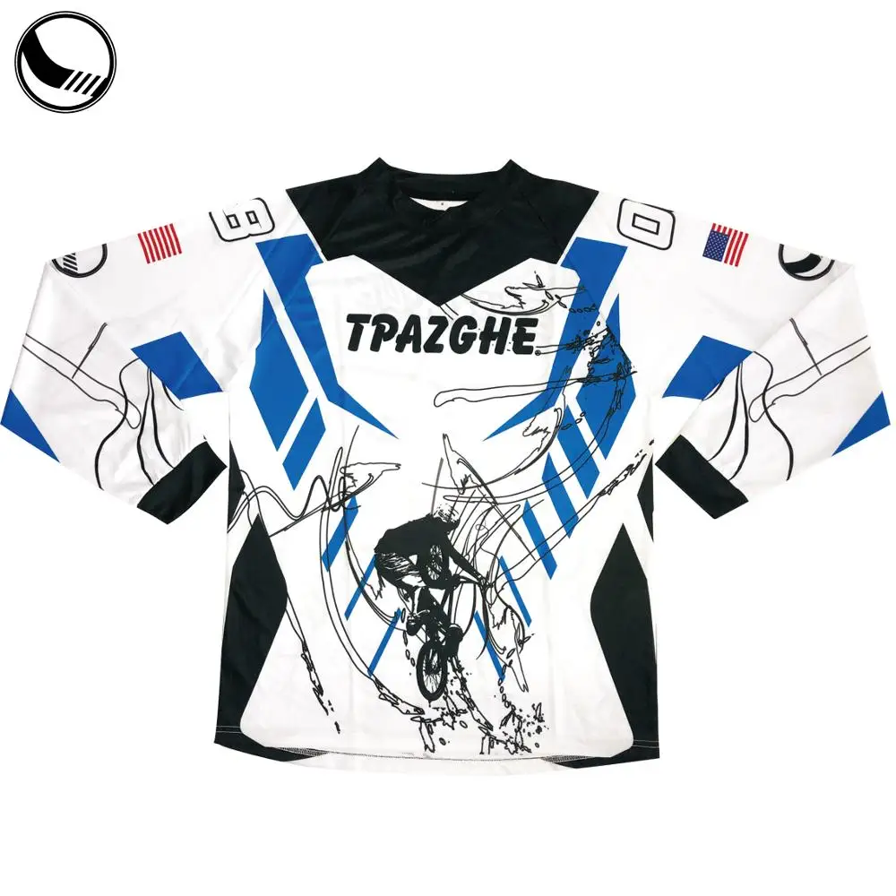 Oversize 100% Polyester Sublimation Printing Motocross Jersey