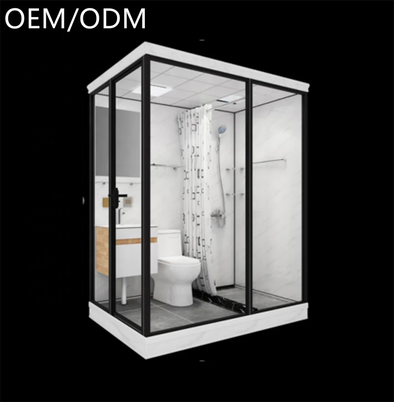 Shower Pod All in One Prefab Modular Bathroom Unit with Toilet