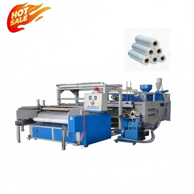 Automatic 2-Layer Stretch Wrap Film Making Machine Pallet PE Plastic Extruder for Wrap Film Production