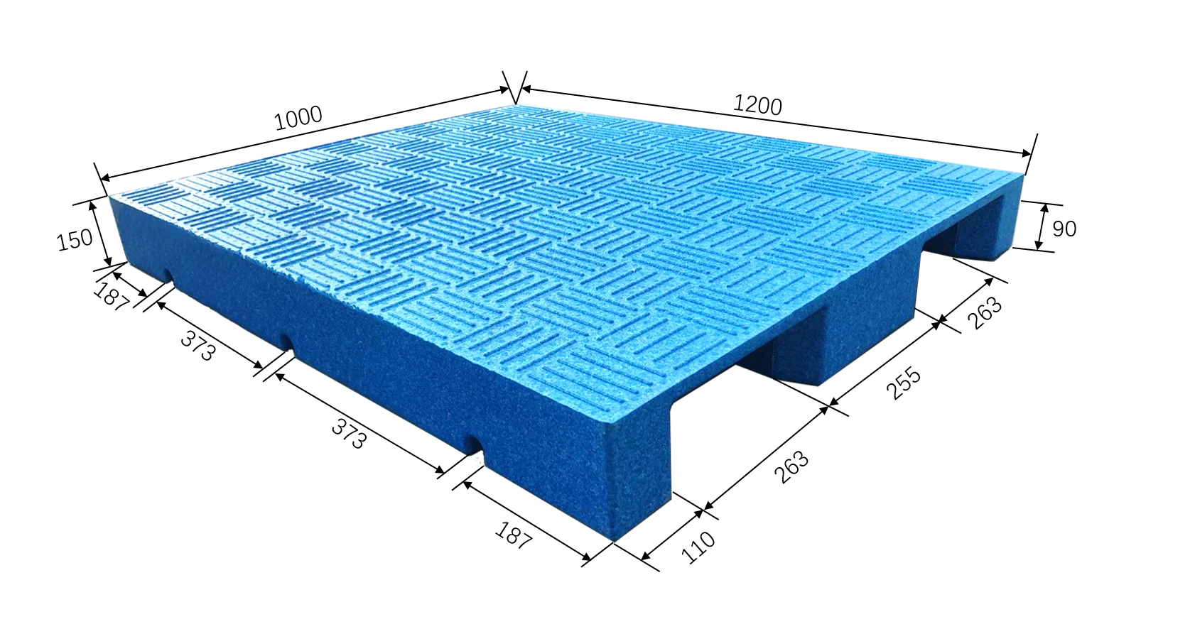 Hanwell Reusable Pallet Cover 2 Way Epp Foam Plastic Pallet Logistics
