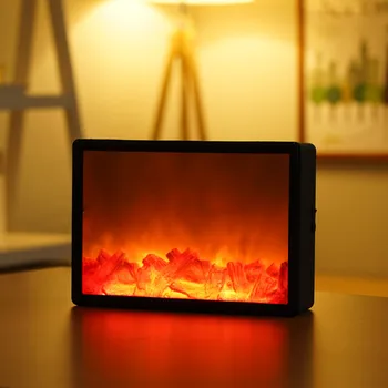 KAMINIO MATTI Elektrische open haard met verwarming, 3D-vlameffect, LED