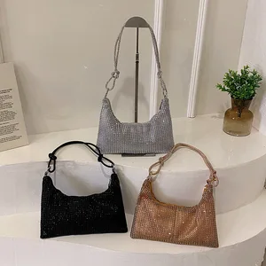 Women's Bag 2026 New Rhinestones Handbags for Women Bags Diamonds Shoulder Purse Ladies Female Crossbody Shining Bag