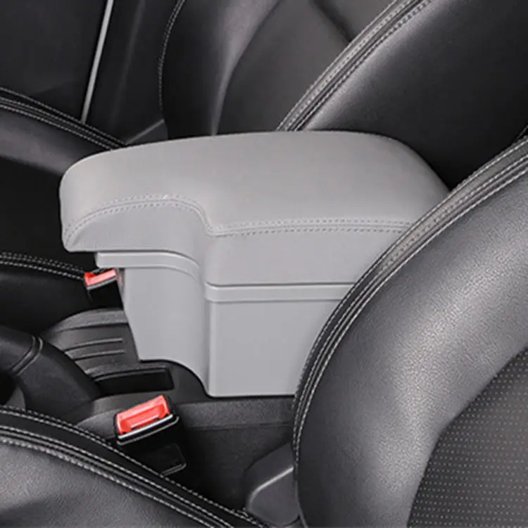 product new design luxury and convenient car armrest console storage armrest box with usb charger-6