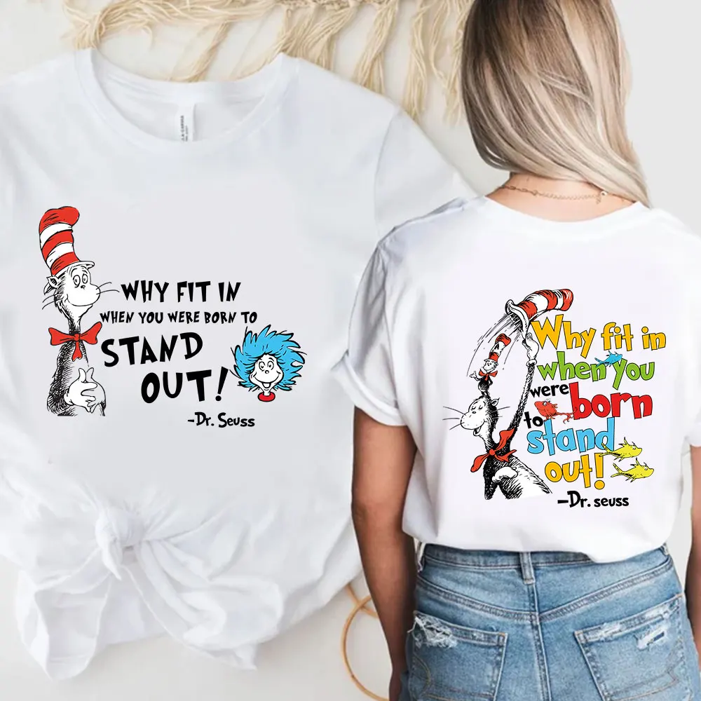 Dr.seuss Iron-on Transfer For Clothing Patches Diy Washable T-shirts ...