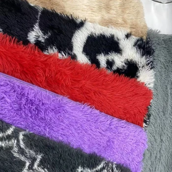 Large Modern Indoor Fluffy PVC Area Rugs Soft Shaggy Patterned Jacquard Carpets for Living Room and Bedroom