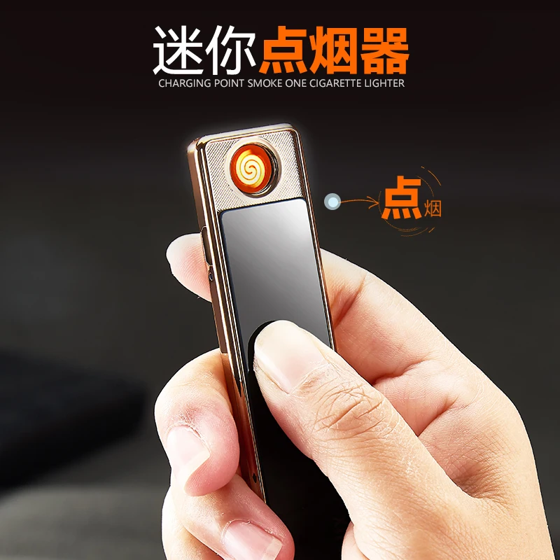 Fashion Design USB Rechargeable Electronic Arc Lighter Top Seller Sensitive Cigarette Torch for Party Occasions