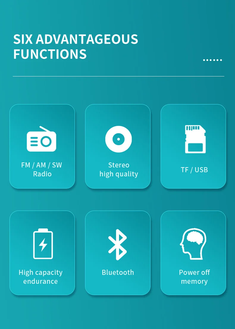 Oem Factory Portable Rechargeable Emergency Radio With Usb Tf Card And Led Torch Fm Am Sw Radio