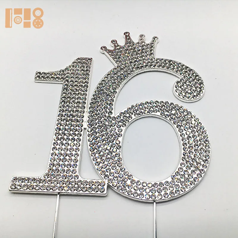Cakeshop Decorazione per torta con glitter Congratulazioni