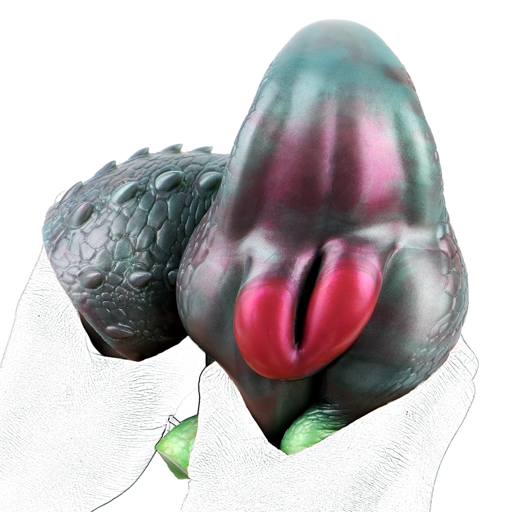 GEEBA Eidechsen-Muschi-Torso-Po-Sexpuppe, Realistische Tiervagina,  Männlicher Masturbator aus Silikon, Masturbations-Taschenbecher, Onahole