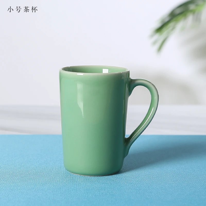 product 2025 factory wholesale longquan celadon traditional cups saucers coffee customized water drinking ceramic tea cups-5