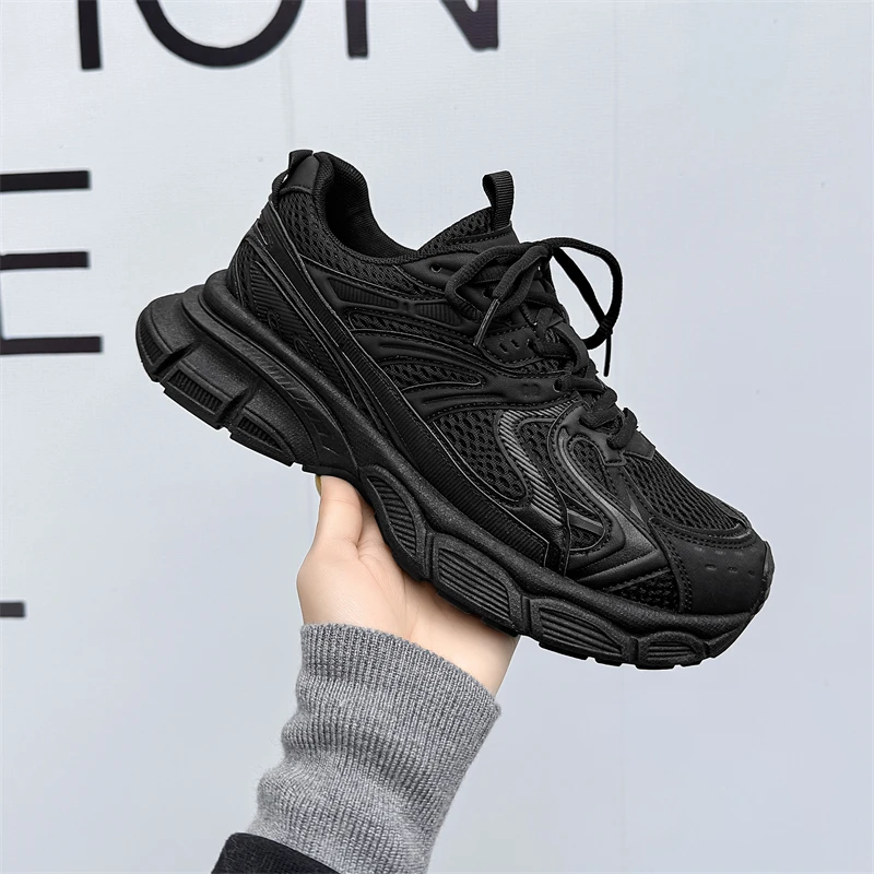 New Fashion Running Casual Platform Ugly Height Increasing Chunky Platform Thick Sole Trainer Sneakers Dad Shoes for Men