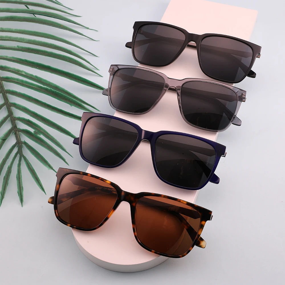 TY107 Italian Design Polarized square Frame Sunglasses 2025 for Man