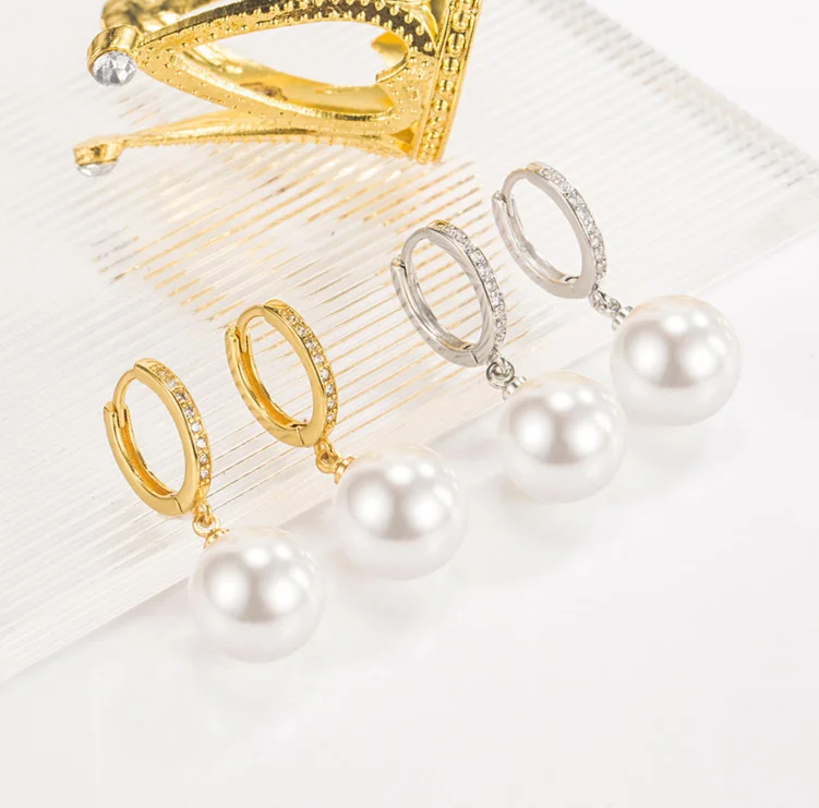 Elegant White Pearl Jewelry with 925 Sterling Silver and Rhodium Plated AAA Grade Pearl for Women's Wedding Wear