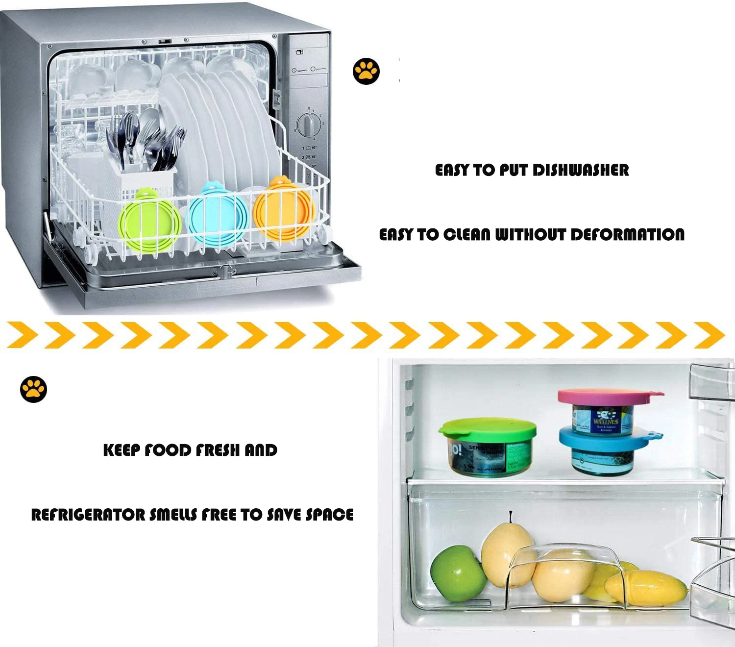 Bpa Free Good Grade Standard Size Pet Food Can Lids,Silicone Can Lids