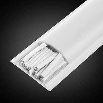 OEM arc Underfloor cable management PVC 70*20mm white electric trunk organizador de cables
