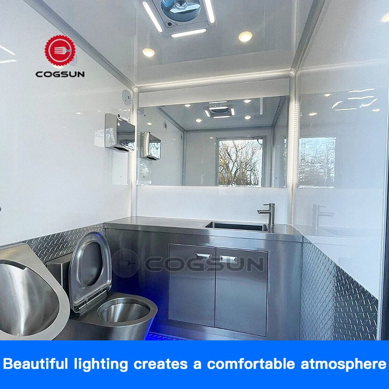 Cogsun Convenient Washroom Portable Washroom Trailer Restroom Trailer Porta Potty Camping Portable Toilet Trailers