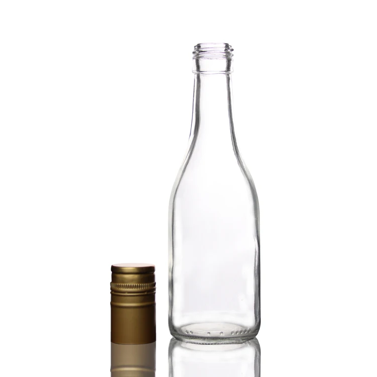 Individuelle 190ml leere Rotwein-Whiskey-Karaffe aus Glas für Partys