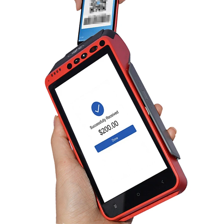 QR支払いZ100を備えた4GモバイルPOSハンドヘルドスマートデバイス