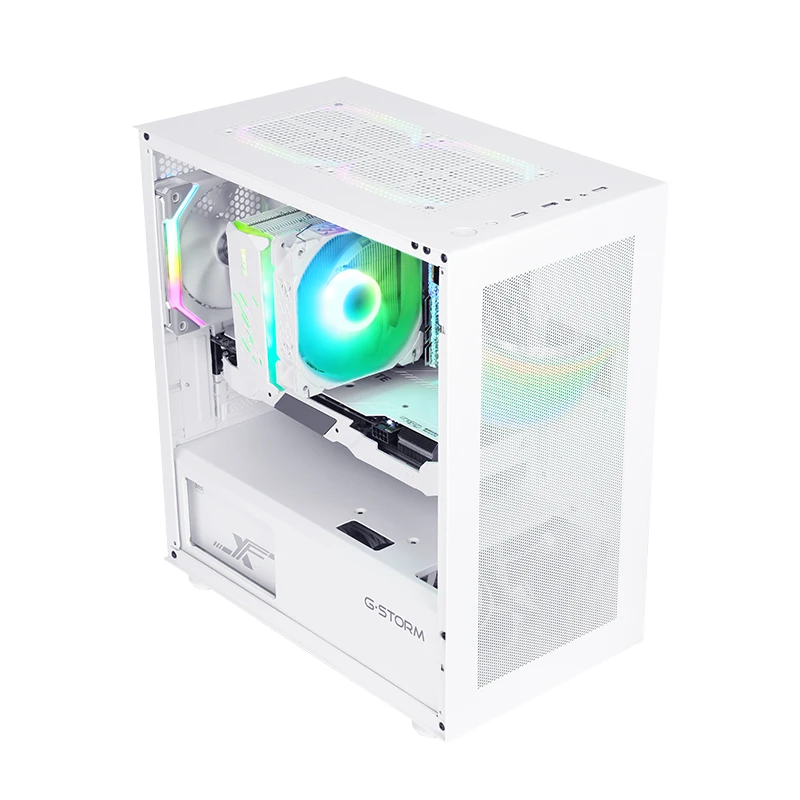 SAMA科学冷却マイクロatxケースメッシュデザインPCゲーミング
