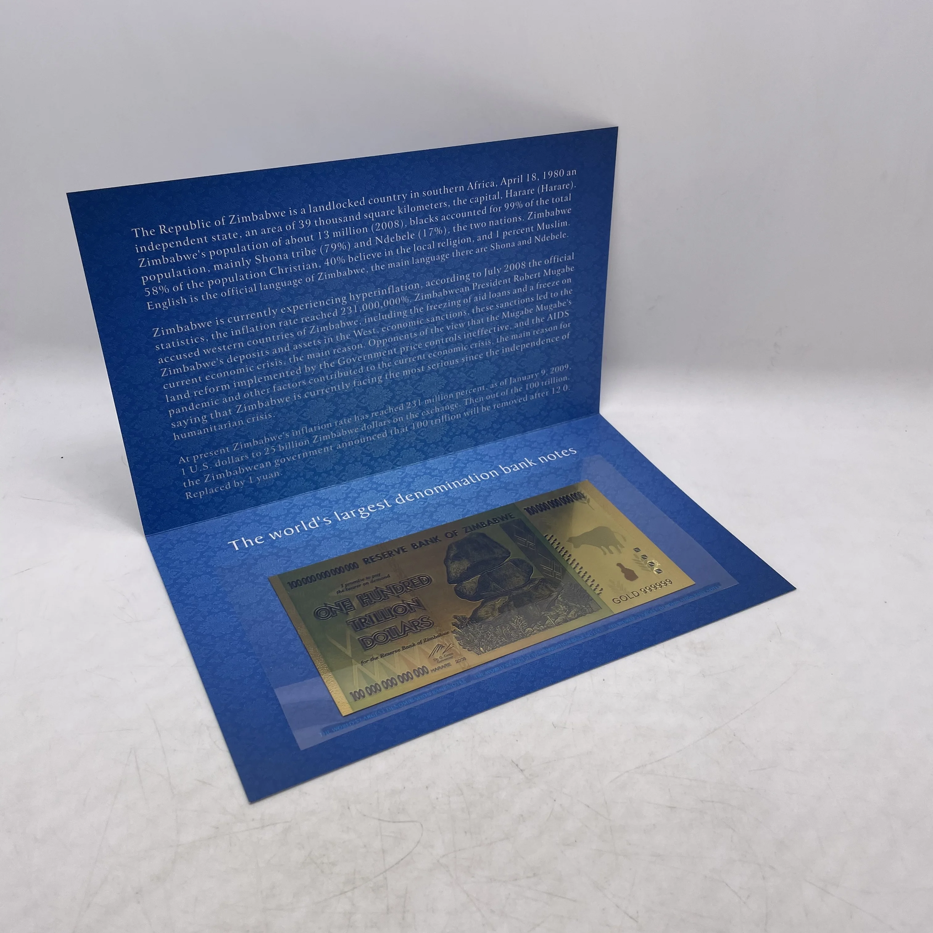 RTS Зимбабве деньги филателистических книга банкнот коллекция бумажный альбом